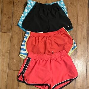 Under armor, soffee and Nike women’s athletic shorts bundle